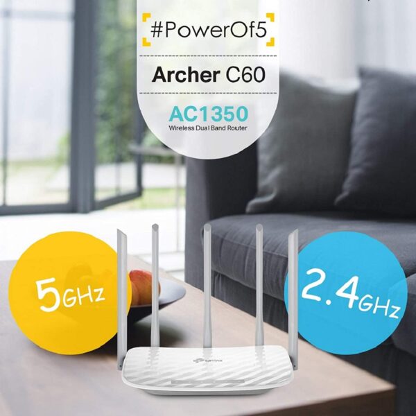 Tp-Link Archer C60 AC1350 ثنائي النطاق - Image 2